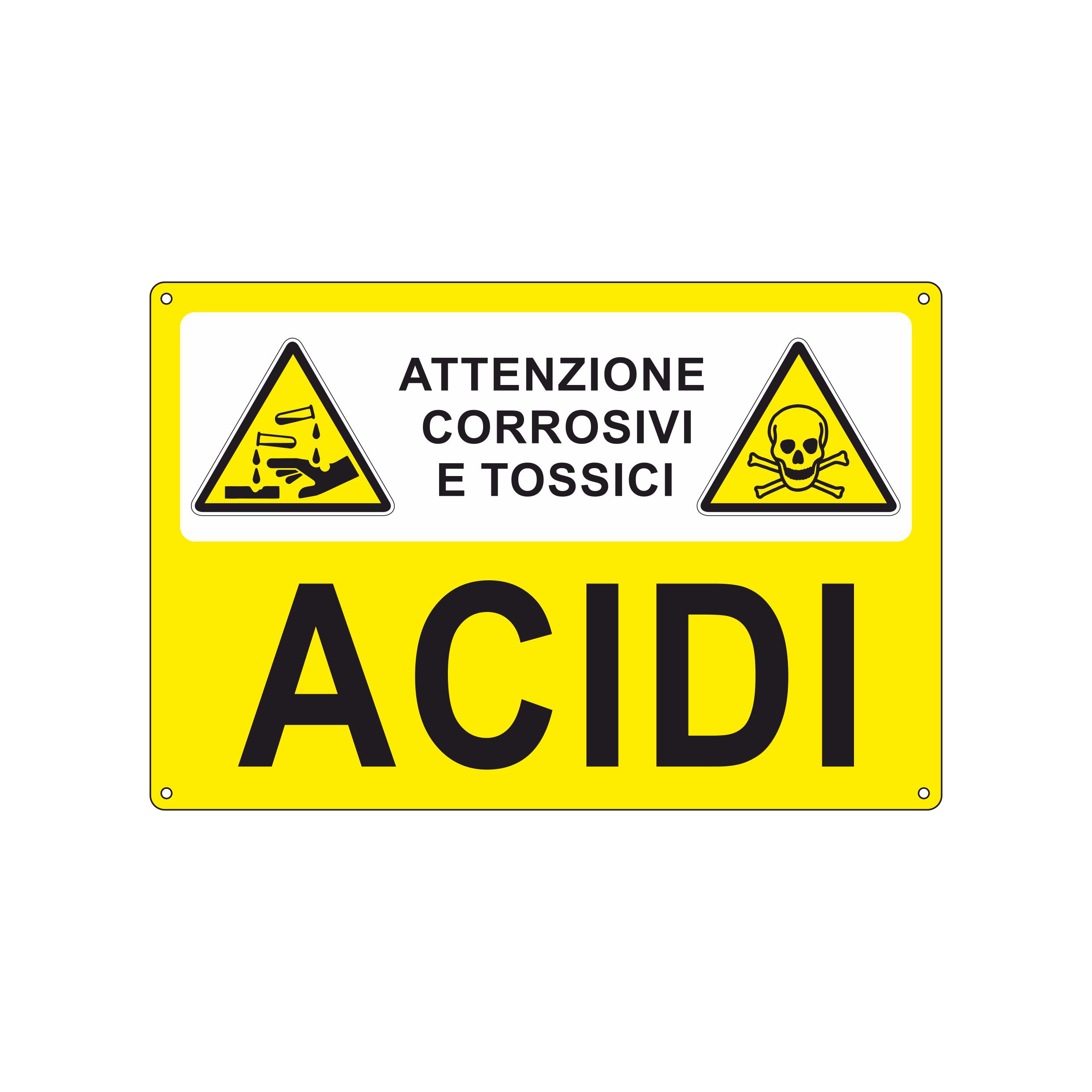 ACIDI | ATTENZIONE CORROSIVI E TOSSICI