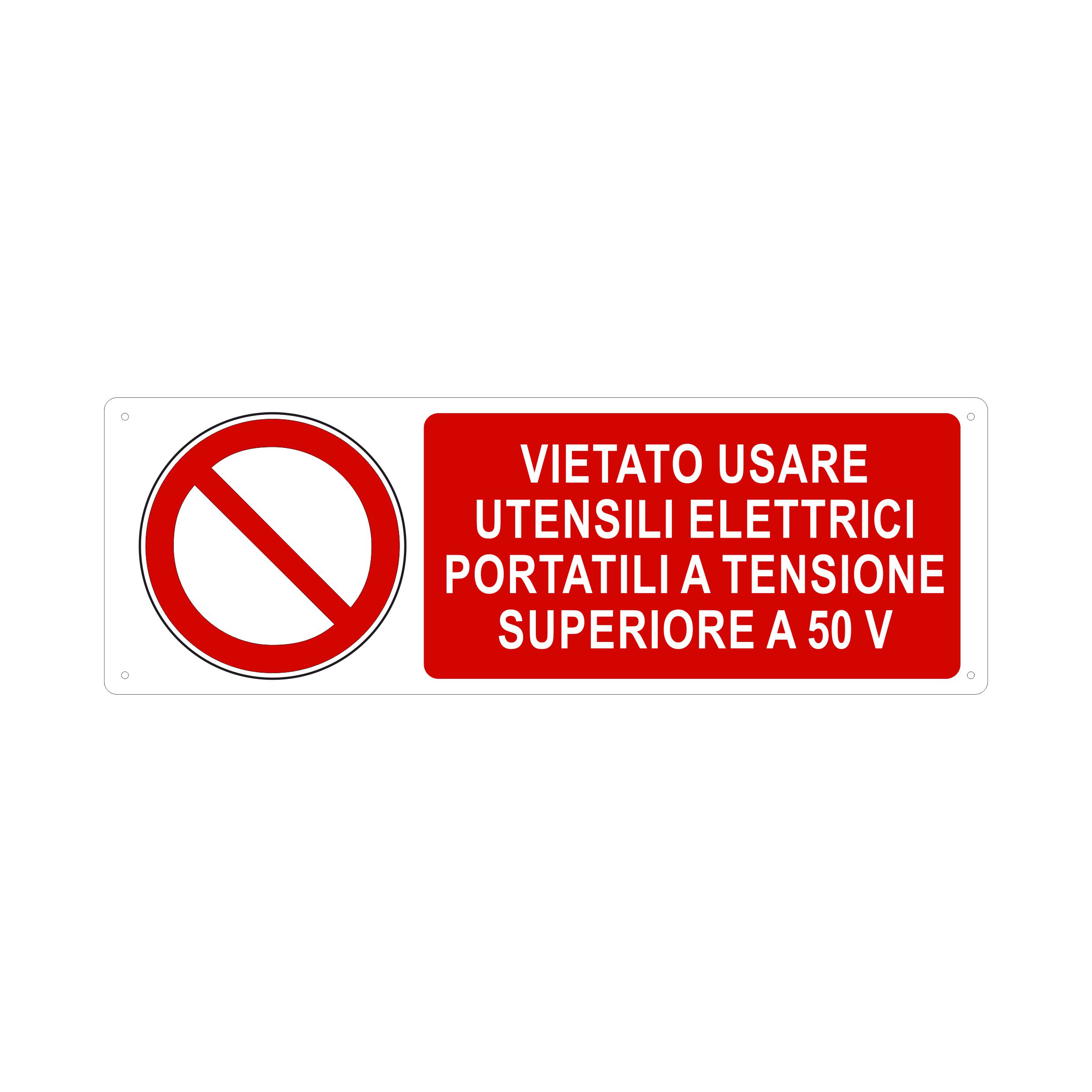 VIETATO USARE UTENSILI ELETTRICI PORTATILI