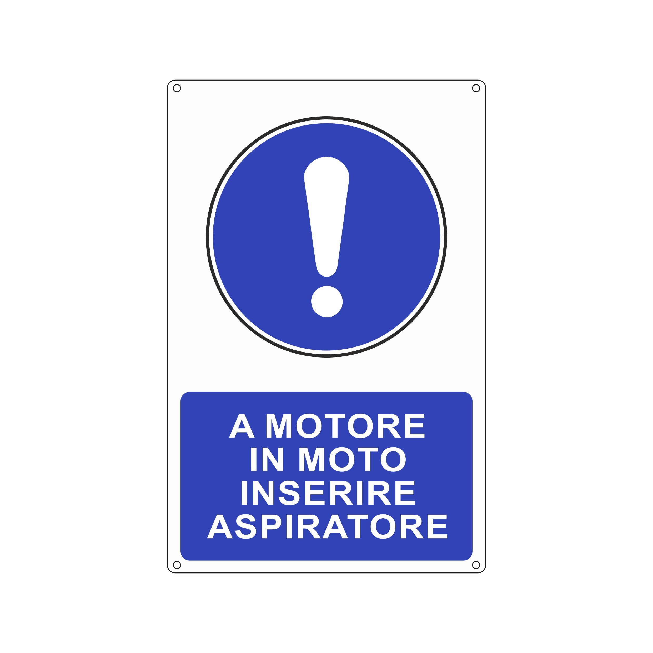 A MOTORE IN MOTO INSERIRE ASPIRATORE