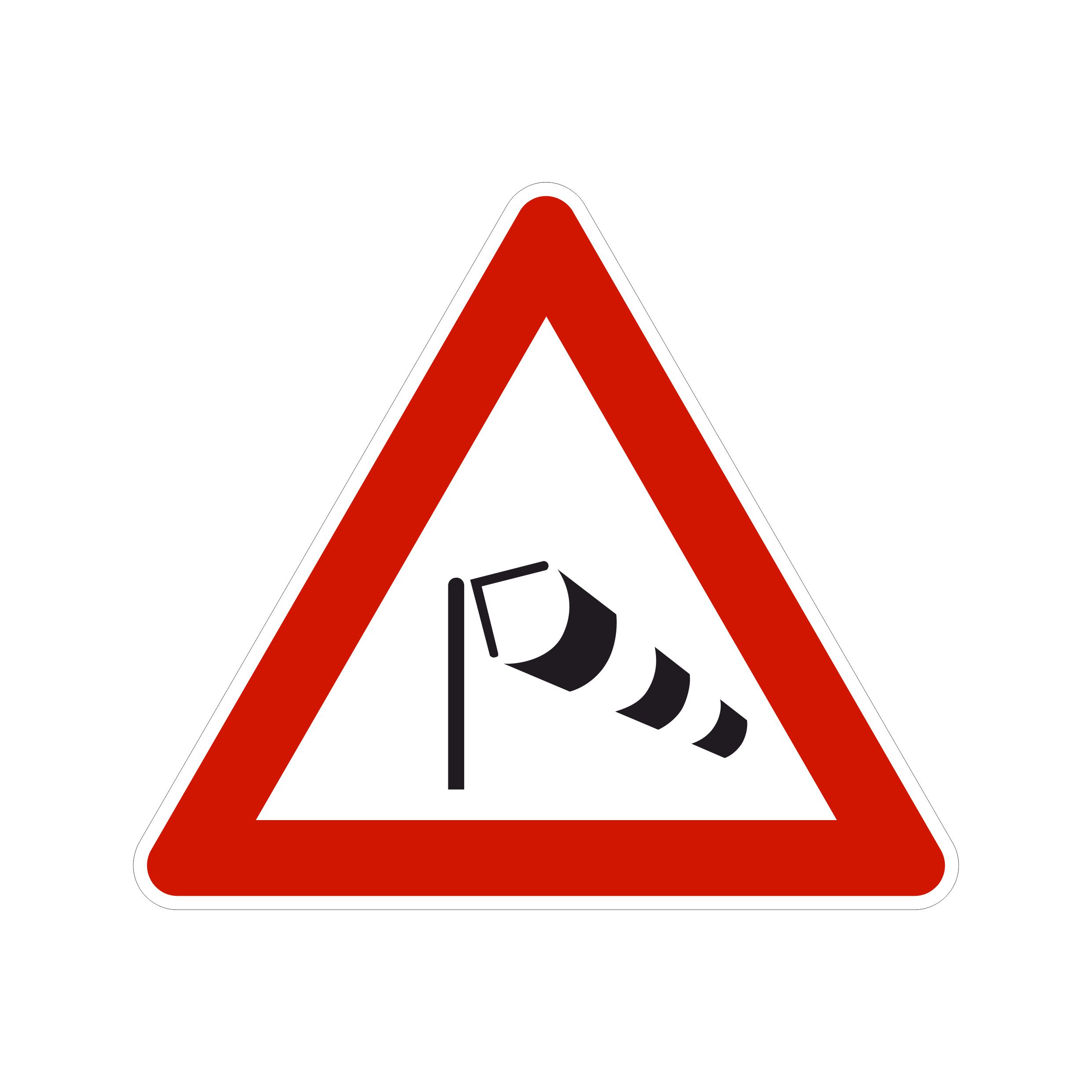 ATTENZIONE RAFFICHE DI VENTO LATO 90 CM