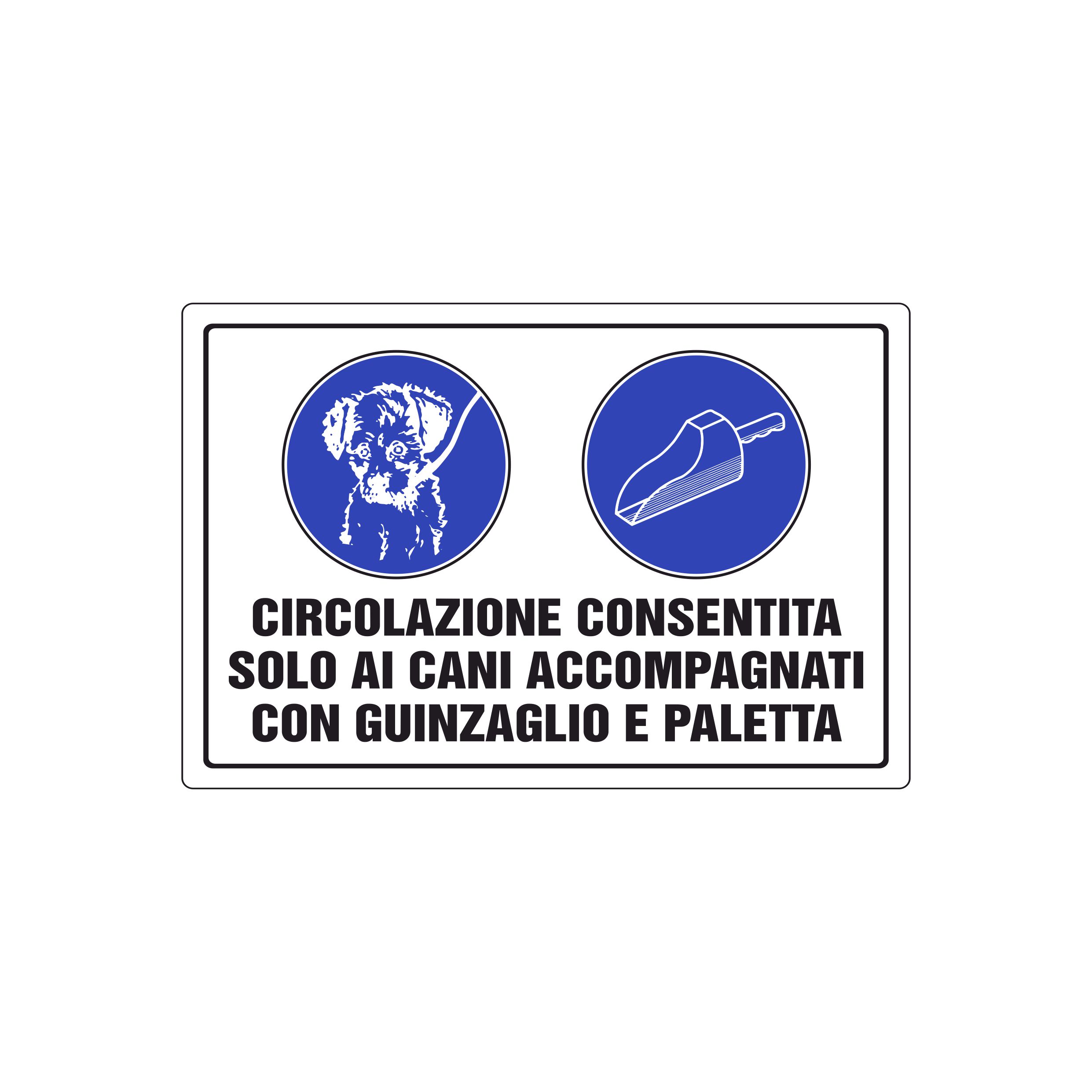 CANI CON GUINZAGLIO E PALETTA