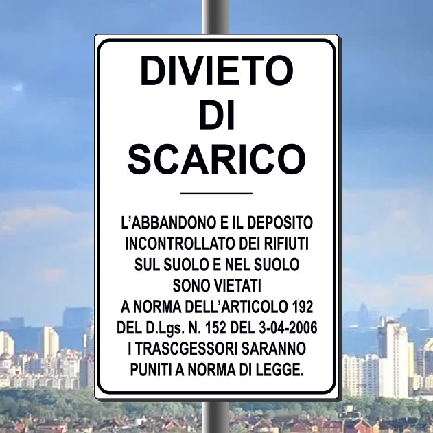 DIVIETO DI SCARICO 400X600 MM (P)