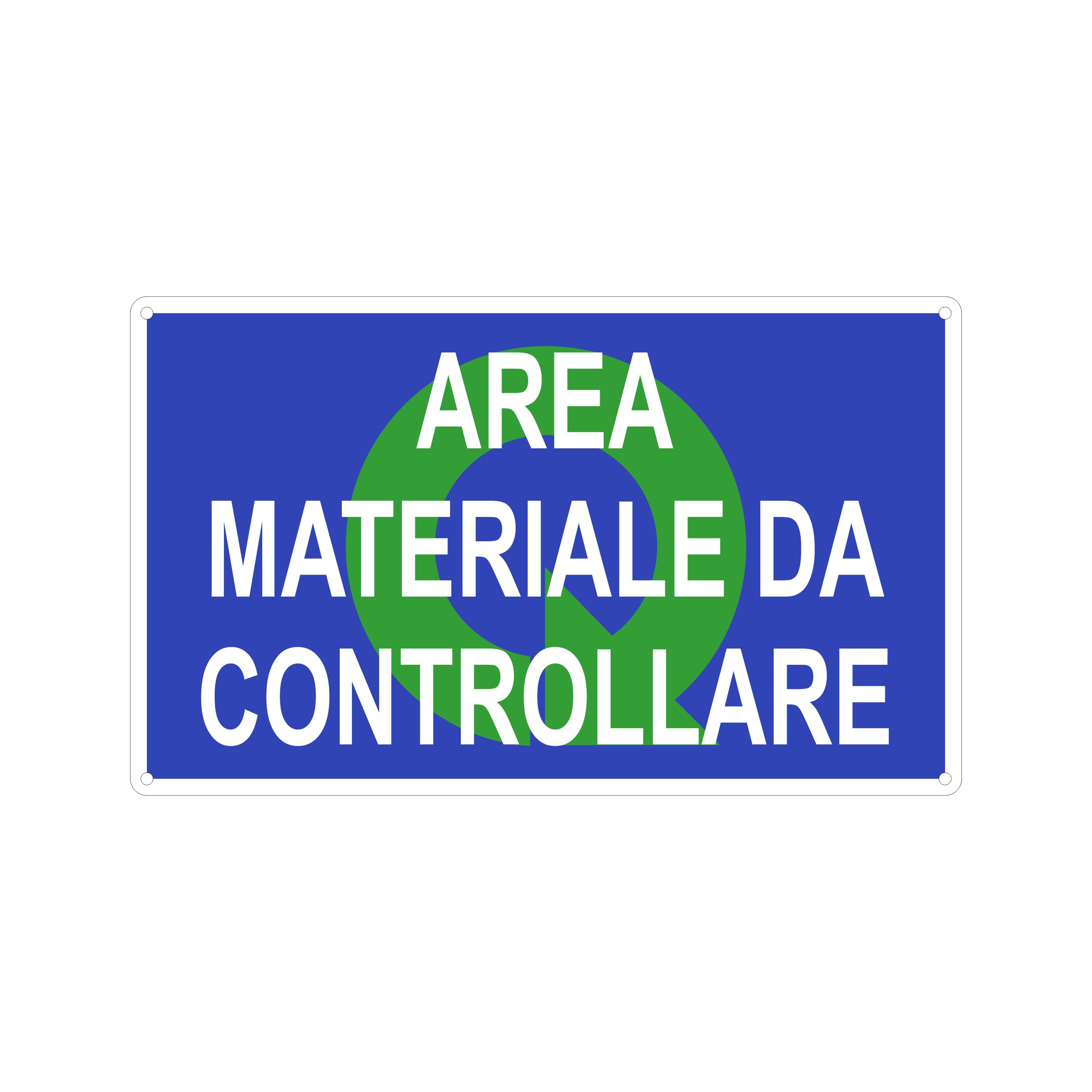 AREA MATERIALE DA CONTROLLARE - 500x330 mm