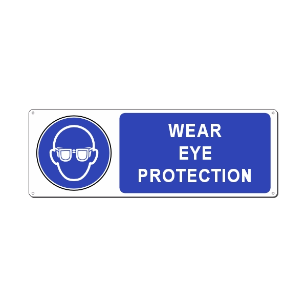 WEAR EYE PROTECTION 350x125 MM