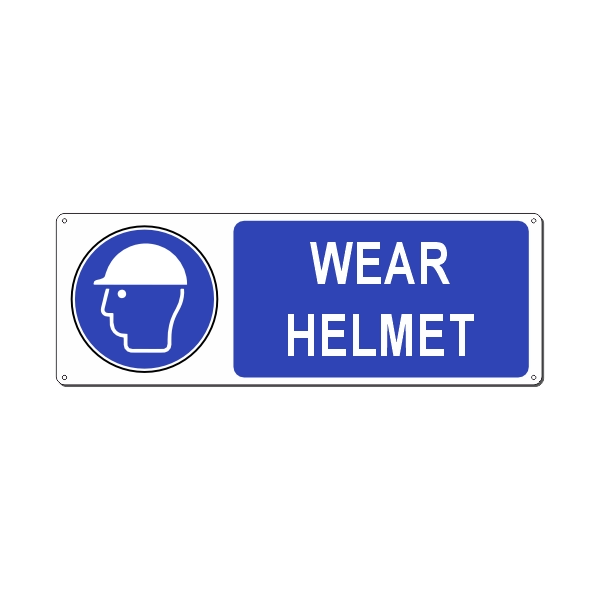 WEAR HELMET 350x125 MM