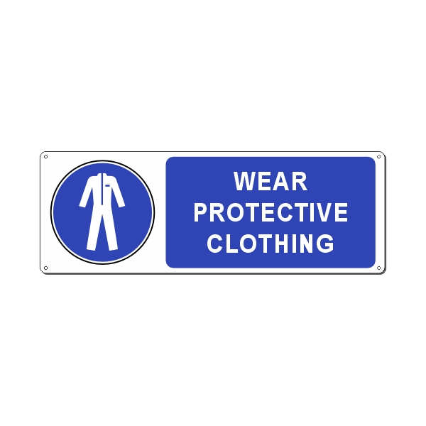 WEAR PROTECTIVE CLOTHING 350x125 MM