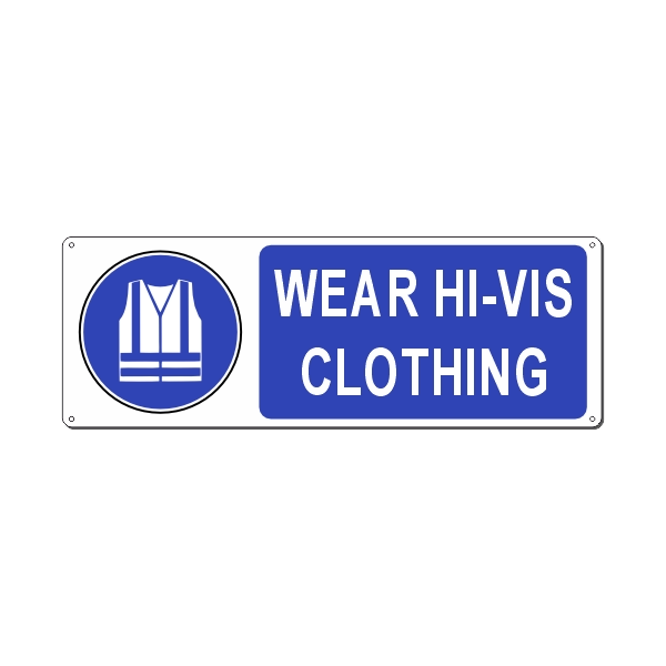 WEAR HI-VIS CLOTHING 350x125 MM