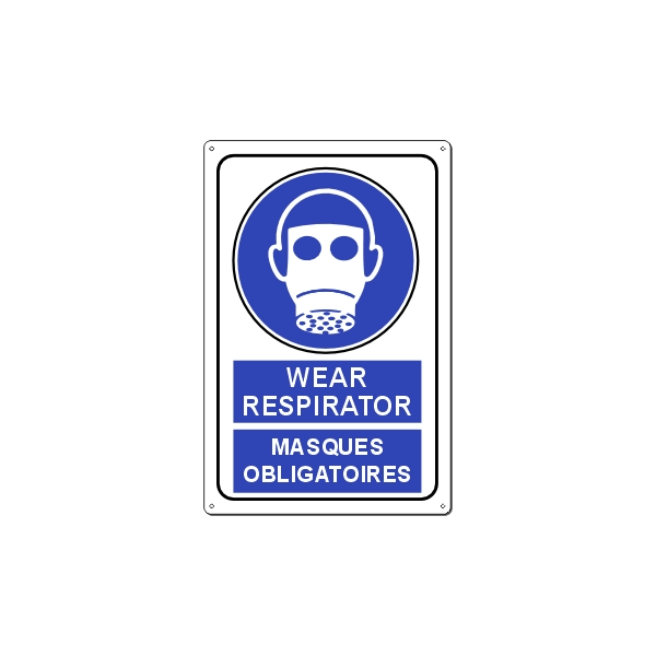 WEAR RESPIRATOR | MASQUES OBLIGATOIRES 120x180 MM